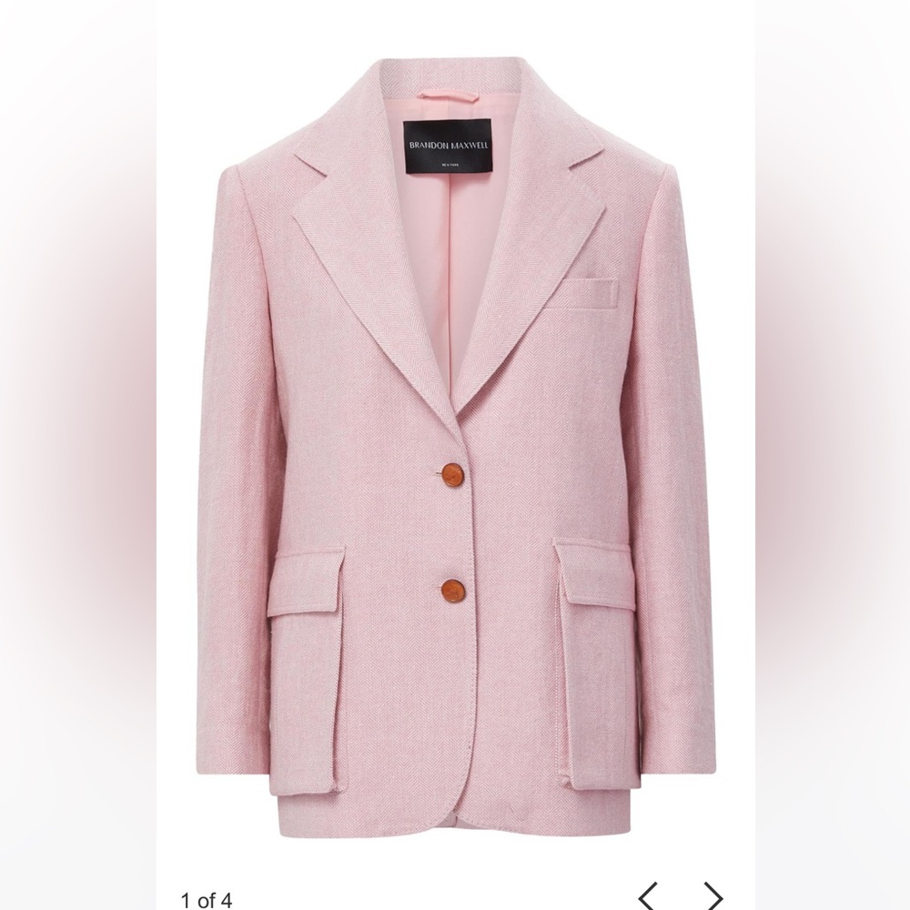 Brandon Maxwell Pink Blazer